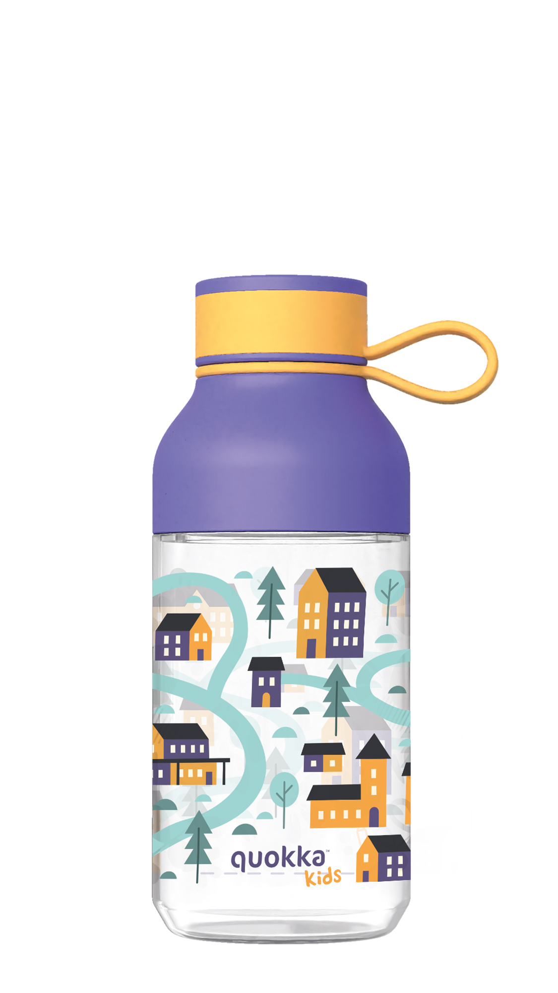 QUOKKA KIDS BOTELLA ECOZEN ICE CON COLGADOR TOWN 430 ML