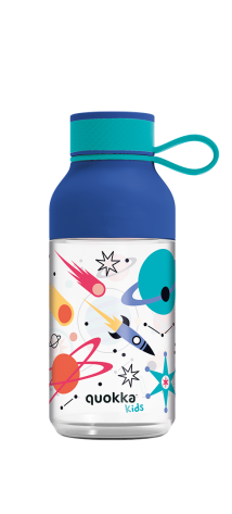 QUOKKA KIDS BOTELLA ECOZEN ICE CON COLGADOR 430 ML SPACE