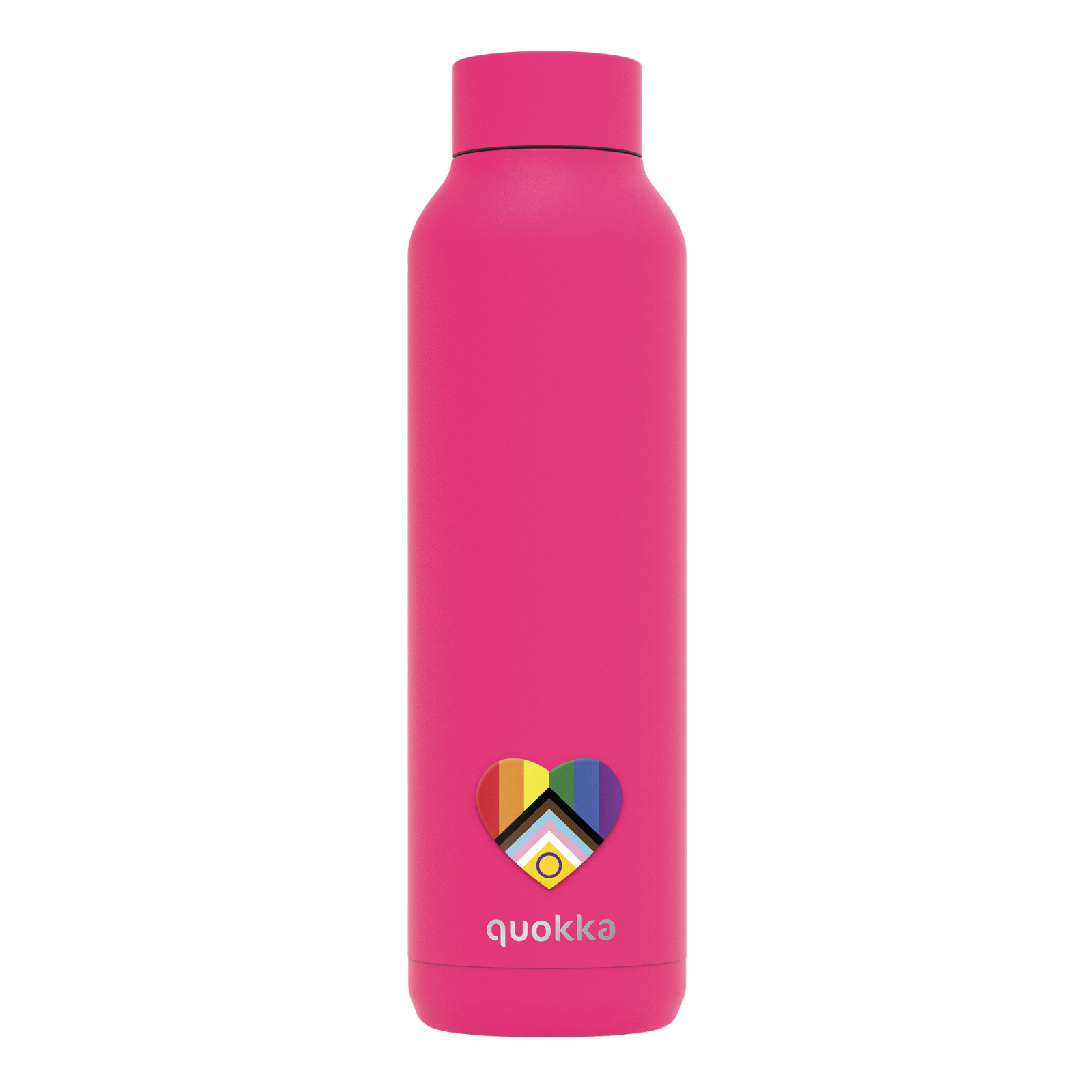 QUOKKA BOTELLA TERMO ACERO INOXIDABLE SOLID RASPBERRY PINK PRIDE 630 ML CUSTOM