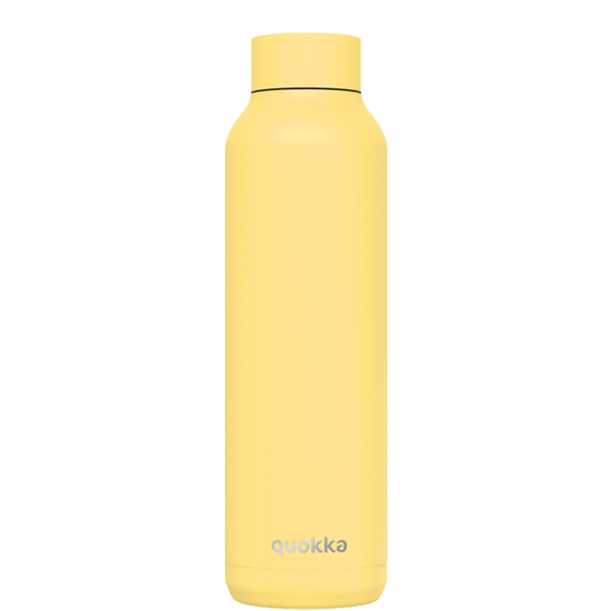 QUOKKA BOTELLA TERMO ACERO INOXIDABLE SOLID LIGHT YELLOW 630 ML