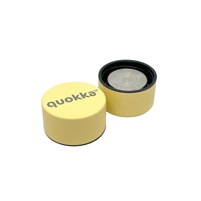 QUOKKA BOTELLA TERMO ACERO INOXIDABLE SOLID LIGHT YELLOW 630 ML