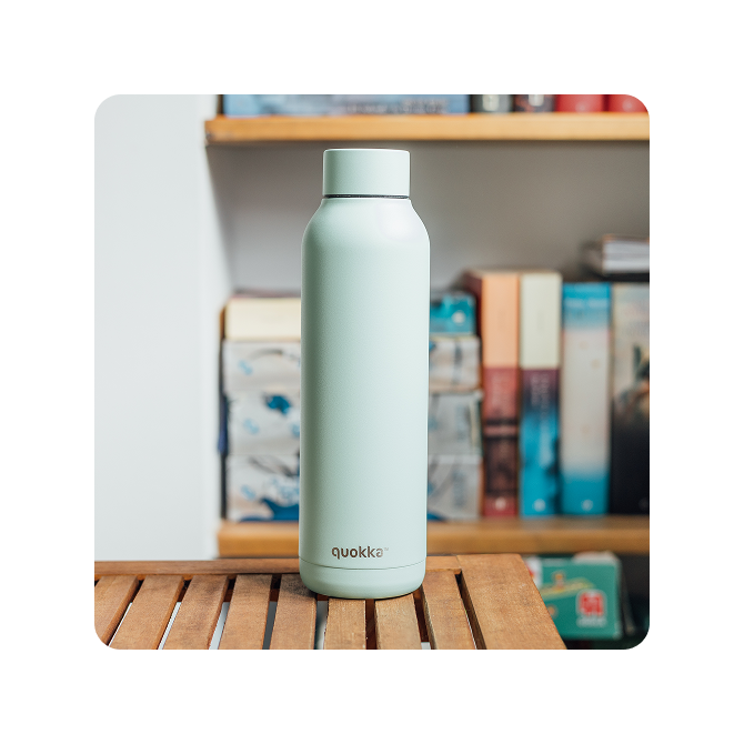 QUOKKA BOTELLA TERMO ACERO INOXIDABLE SOLID MINT 630 ML