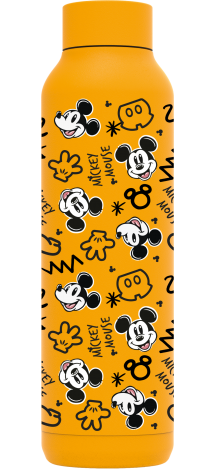 QUOKKA BOTELLA TERMO ACERO INOXIDABLE SOLID LIGHT YELLOW 630 ML MICKEY POP