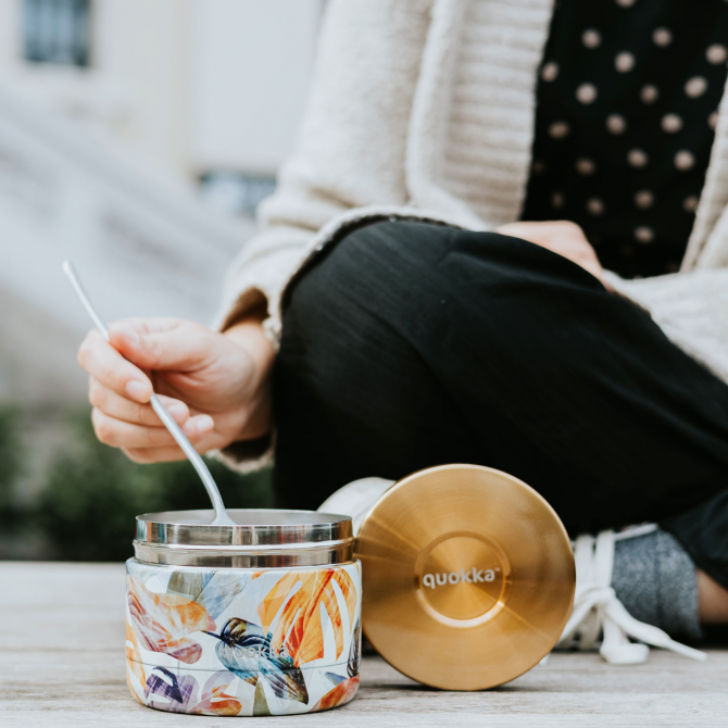 QUOKKA RECIPIENTE COMIDA TERMICO ACERO INOXIDABLE WHIM AUTUMN 360 ML