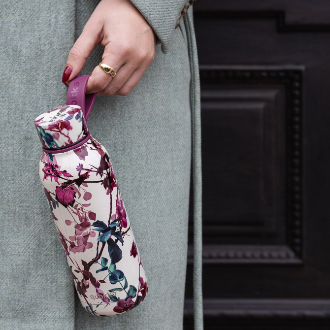 QUOKKA BOTELLA TERMO ACERO INOXIDABLE SOLID CON COLGADOR TREE BRANCHES 510 ML