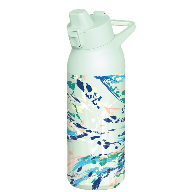 QUOKKA BOTELLA TERMO ACERO INOXIDABLE CON SIPPER TIDE ACRYLIC PAINT 700 ML