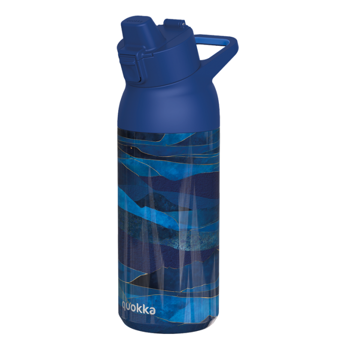 QUOKKA BOTELLA TERMO ACERO INOXIDABLE CON SIPPER TIDE OIL MOUNTAINS 700 ML
