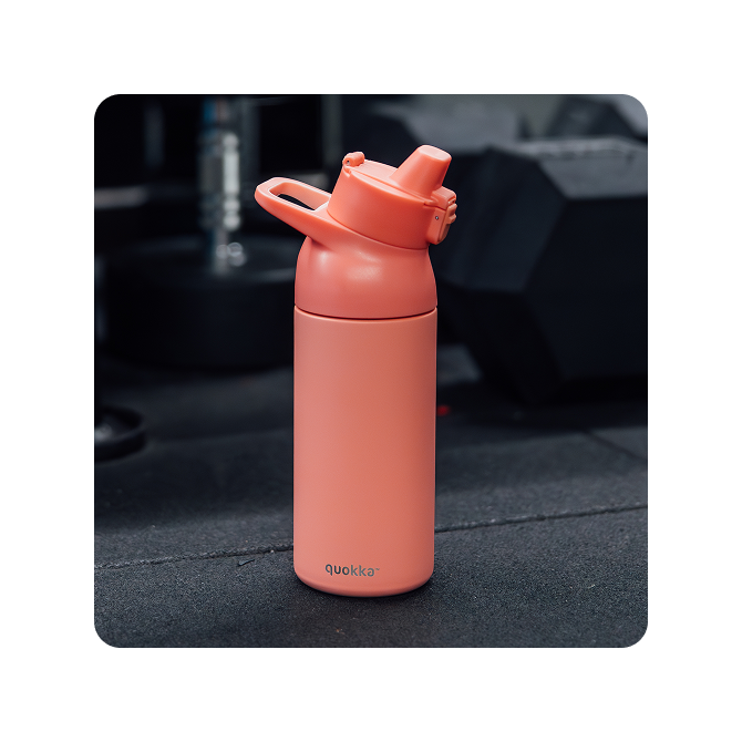 QUOKKA BOTELLA TERMO ACERO INOXIDABLE CON SIPPER TIDE CORAL 700 ML