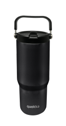QUOKKA VASO COOL TERMO ACERO INOXIDABLE CON ASA CORE BLACK 860 ML