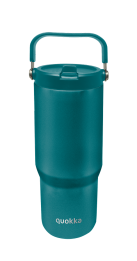 QUOKKA VASO COOL TERMO ACERO INOXIDABLE CON ASA CORE MIDNIGHT GREEN 860 ML