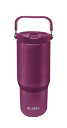 QUOKKA VASO COOL TERMO ACERO INOXIDABLE CON ASA CORE BURGUNDY 860 ML
