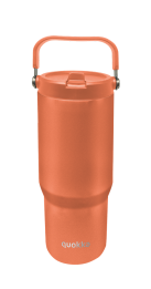 QUOKKA VASO COOL TERMO ACERO INOXIDABLE CON ASA CORE PAPAYA ORANGE 860 ML