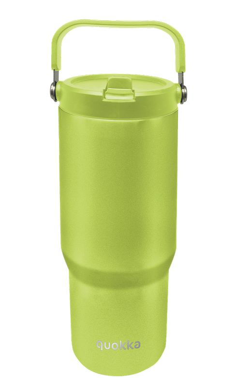 QUOKKA VASO COOL TERMO ACERO INOXIDABLE CON ASA CORE APPLE GREEN 860 ML