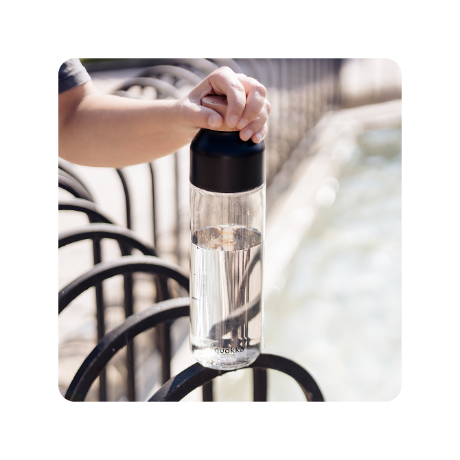 QUOKKA BOTELLA ECOZEN ICE BLACK 840 ML