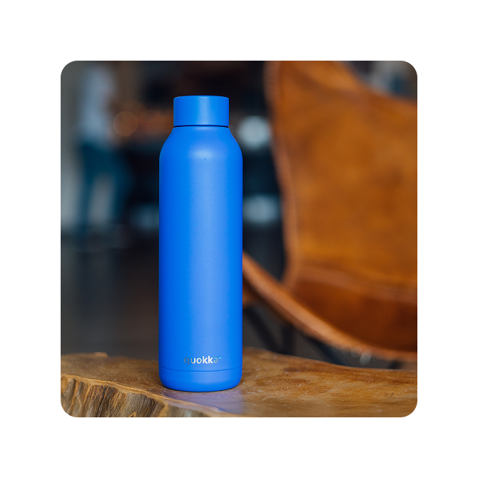 QUOKKA BOTELLA TERMO ACERO INOXIDABLE SOLID ULTRAMARINE 630 ML