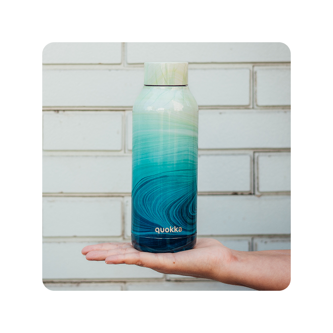 QUOKKA BOTELLA TERMO ACERO INOXIDABLE SOLID OCEAN 510 ML