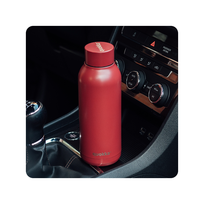 QUOKKA BOTELLA TERMO ACERO INOXIDABLE SOLID FIREBRICK RED 510 ML
