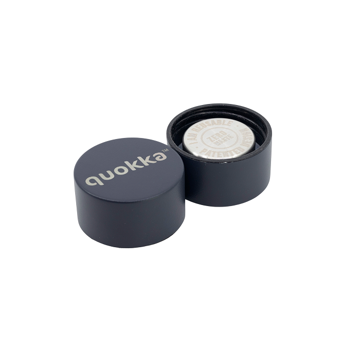 QUOKKA BOTELLA TERMO ACERO INOXIDABLE SOLID CON COLGADOR SLATE 630 ML