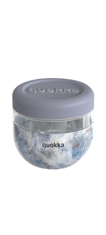 QUOKKA RECIPIENTE COMIDA MS CON FUNDA DE SILICONA BUBBLE ZEN 770 ML
