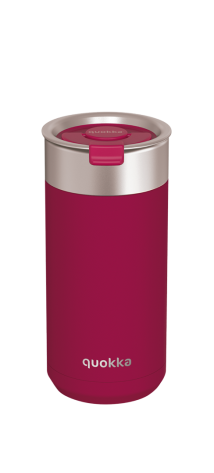 QUOKKA VASO CAFE TERMICO ACERO INOXIDABLE BOOST MAROON 400 ML