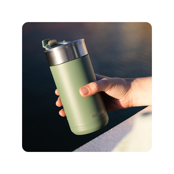 QUOKKA VASO CAFE TERMICO ACERO INOXIDABLE BOOST PINE 400 ML