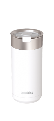 QUOKKA VASO CAFE TERMICO ACERO INOXIDABLE BOOST WHITE 400 ML