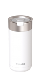 QUOKKA VASO CAFE TERMICO ACERO INOXIDABLE BOOST WHITE 400 ML