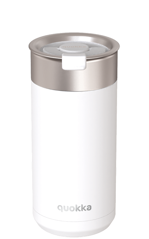 QUOKKA VASO CAFE TERMICO ACERO INOXIDABLE BOOST WHITE 400 ML