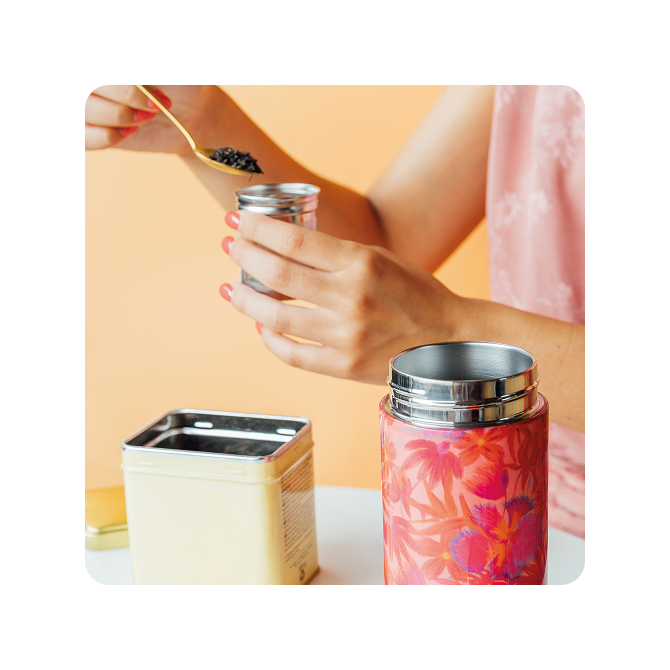 QUOKKA VASO CAFE TERMICO ACERO INOXIDABLE BOOST CORAL GARDEN 400 ML