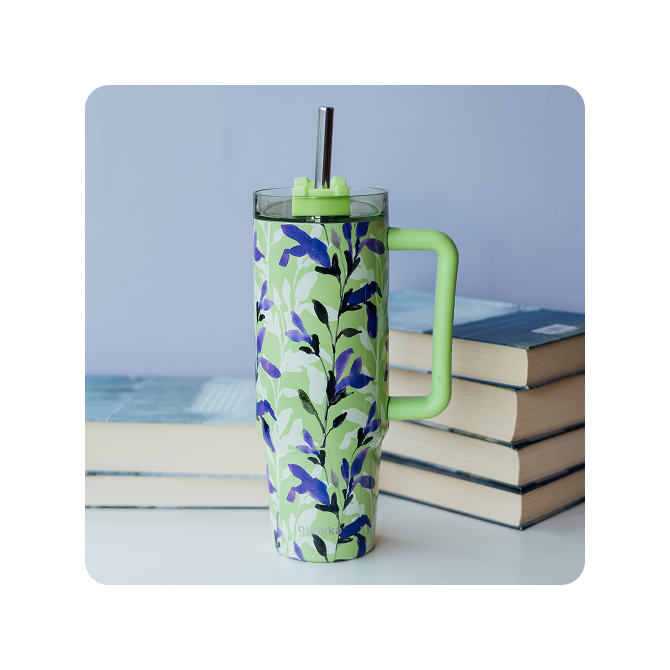 QUOKKA TAZA TERMO ACERO INOXIDABLE STREAM DUSK BLUE 950 ML