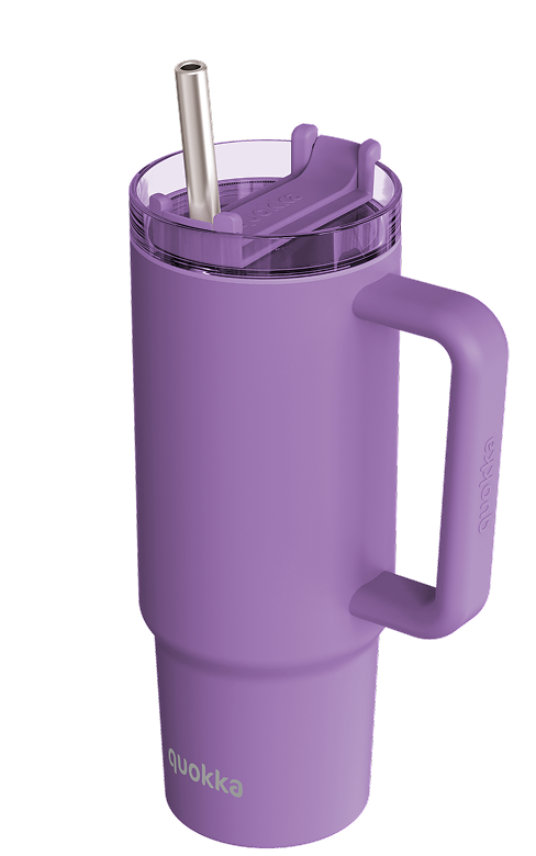 QUOKKA TAZA TERMO ACERO INOXIDABLE STREAM AMETHYST PURPLE 950 ML