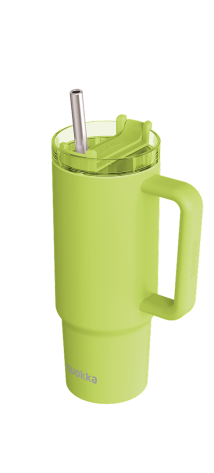 QUOKKA TAZA TERMO ACERO INOXIDABLE STREAM APPLE GREEN 950 ML