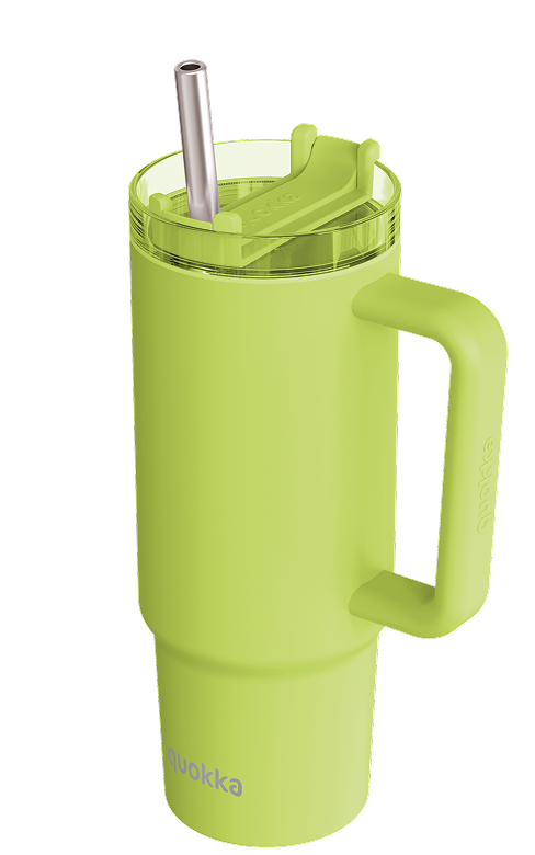 QUOKKA TAZA TERMO ACERO INOXIDABLE STREAM APPLE GREEN 950 ML
