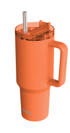 QUOKKA TAZA TERMO ACERO INOXIDABLE STREAM PAPAYA ORANGE 1200 ML