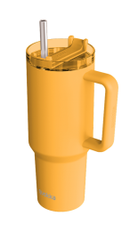 QUOKKA TAZA TERMO ACERO INOXIDABLE STREAM SAFFRON YELLOW 1200 ML