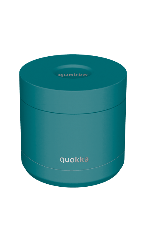 QUOKKA RECIPIENTE COMIDA TERMICO ACERO INOXIDABLE WHIM MIDNIGHT GREEN 600 ML