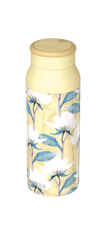 QUOKKA BOTELLA TERMO ACERO INOXIDABLE CON ASA DE SILICONA ECHO MAGNOLIA 690 ML