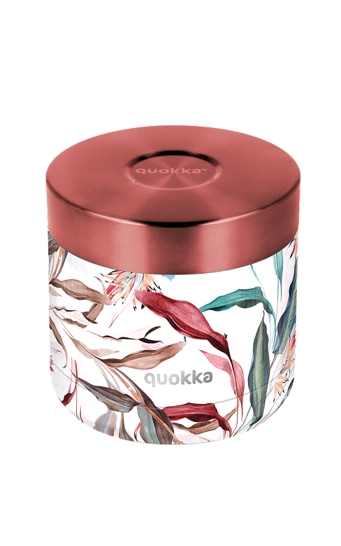 QUOKKA RECIPIENTE COMIDA TERMICO ACERO INOXIDABLE WHIM BOUQUET 600 ML