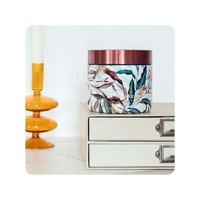 QUOKKA RECIPIENTE COMIDA TERMICO ACERO INOXIDABLE WHIM BOUQUET 600 ML