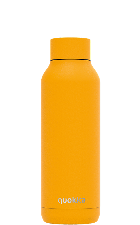 QUOKKA BOTELLA TERMO ACERO INOXIDABLE SOLID AMBER YELLOW 510 ML