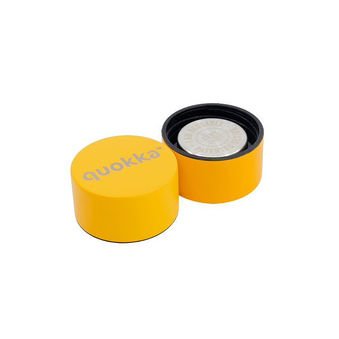 QUOKKA BOTELLA TERMO ACERO INOXIDABLE SOLID AMBER YELLOW 630 ML