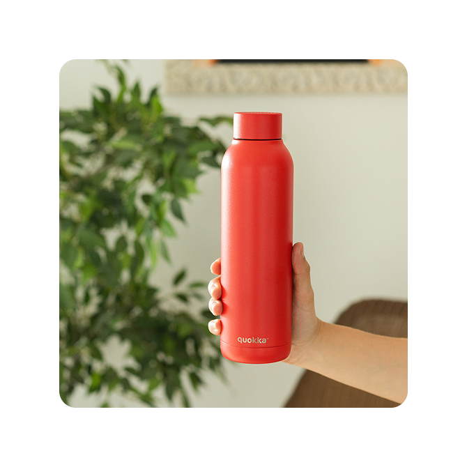 QUOKKA BOTELLA TERMO ACERO INOXIDABLE SOLID LAVA POWDER 510 ML