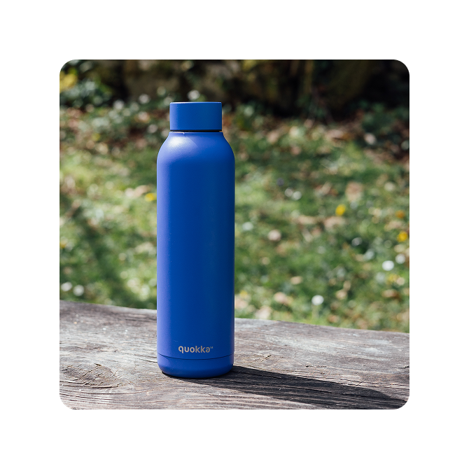 QUOKKA BOTELLA TERMO ACERO INOXIDABLE SOLID DUSK BLUE 630 ML