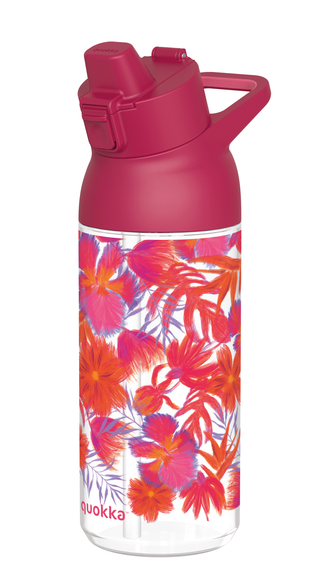 QUOKKA BOTELLA ECOZEN SWIFT RED FLOWERS 785 ML