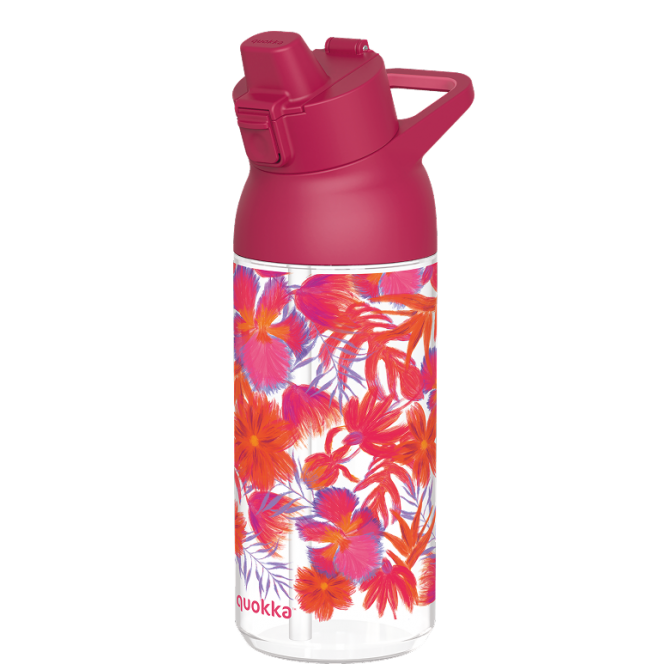 QUOKKA BOTELLA ECOZEN SWIFT RED FLOWERS 785 ML