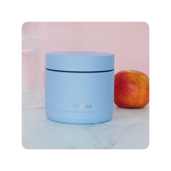 QUOKKA RECIPIENTE COMIDA TERMICO ACERO INOXIDABLE WHIM LAVENDER 600 ML