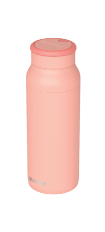 QUOKKA BOTELLA TERMO ACERO INOXIDABLE CON ASA DE SILICONA ECHO PINK 690 ML