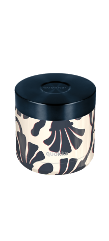 QUOKKA RECIPIENTE COMIDA TERMICO ACERO INOXIDABLE WHIM ABSTRACT LEAVES 600 ML