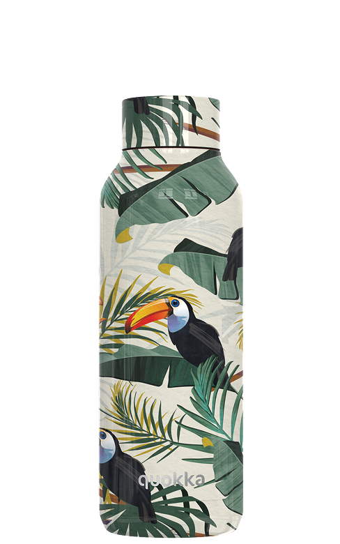 QUOKKA BOTELLA TERMO ACERO INOXIDABLE SOLID TROPICAL 510 ML