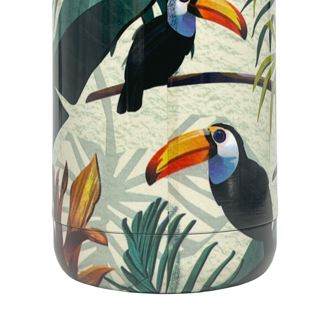 QUOKKA BOTELLA TERMO ACERO INOXIDABLE SOLID TROPICAL 510 ML